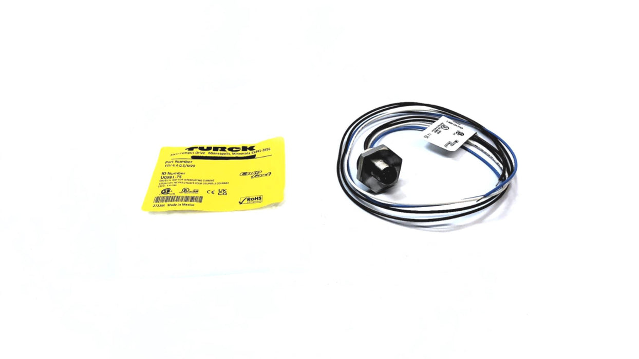 TURCK Receptacle Sensor Cable FSV 4.4-0.5/M20 NOS