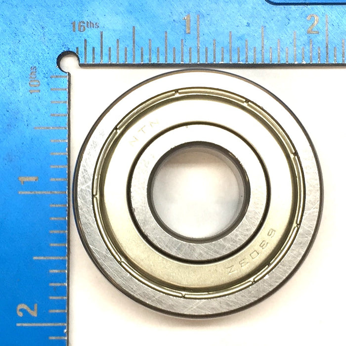 NTN Sealed Ball Bearing 6303Z (6303ZZC3/L627) [Lot of 5] NOS