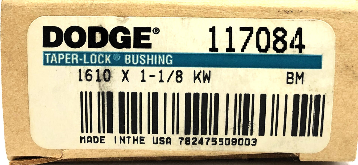 Dodge KW Split Taper Bushing With Set Screws 1610X1-1/8 [Lot of 4] NOS