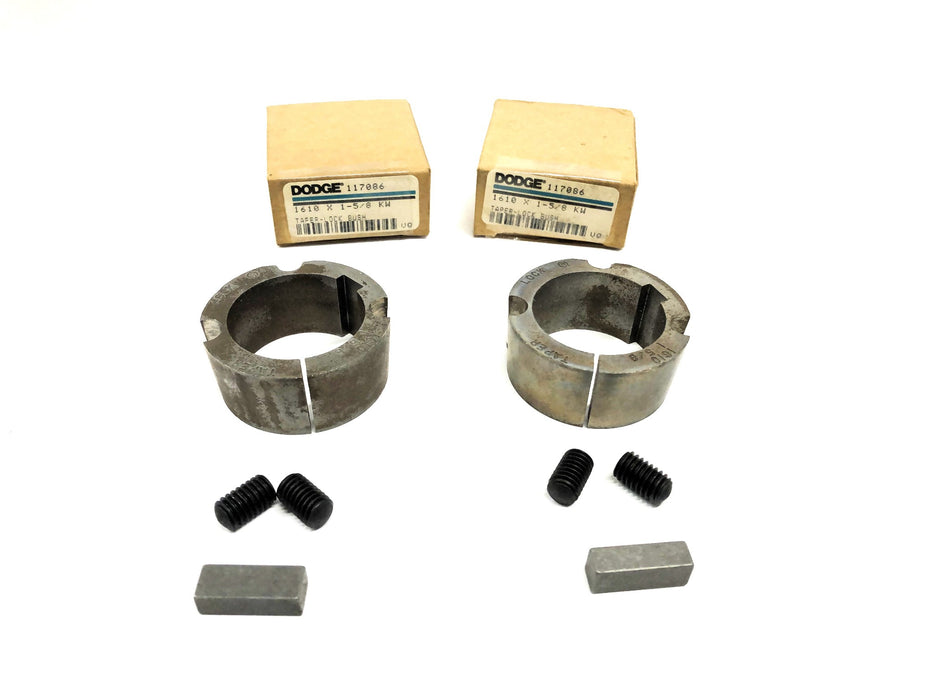 Dodge KW Split Taper Bushing 1610X1-5/8 [Lot of 2] NOS