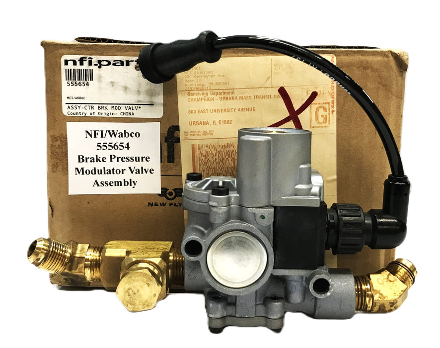 NFI Wabco Brake Pressure Modulator Valve Assembly 555654 NOS