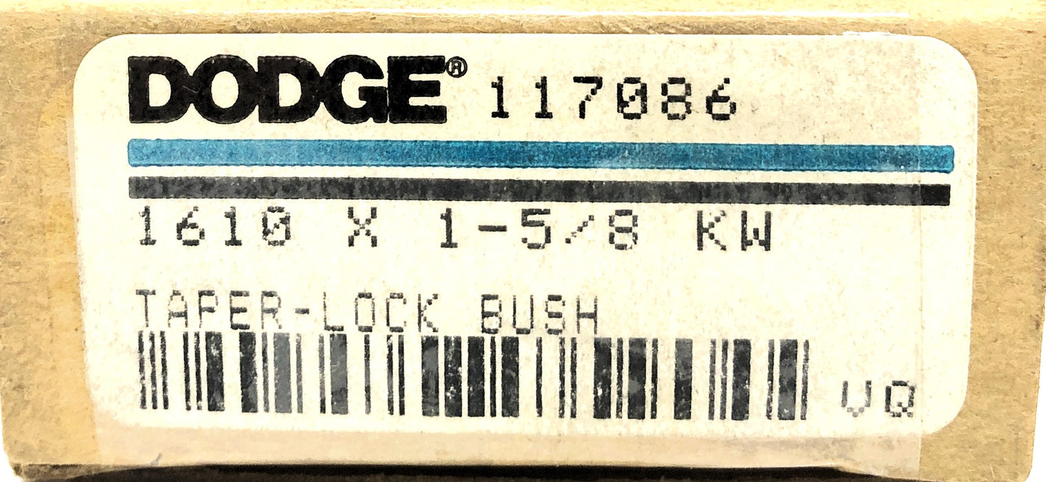 Dodge KW Split Taper Bushing 1610X1-5/8 [Lot of 2] NOS