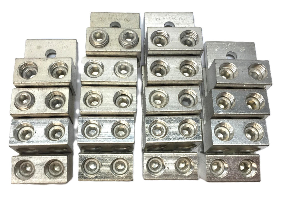 Burndy Two Conductor Aluminum Mechanical Lug 391005 (K2A26U) [Lot of 18] NOS