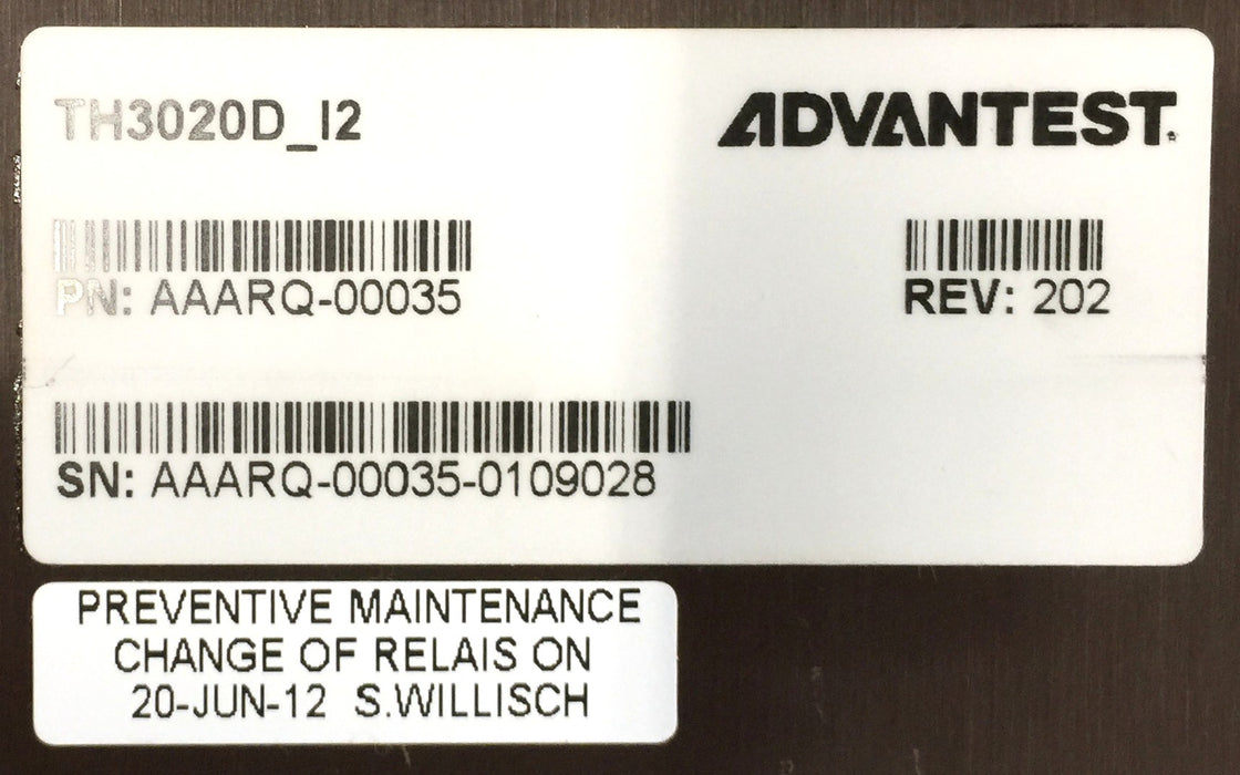 Advantest TH3020D_12 Rack Enclosure AAARQ-00035 USED