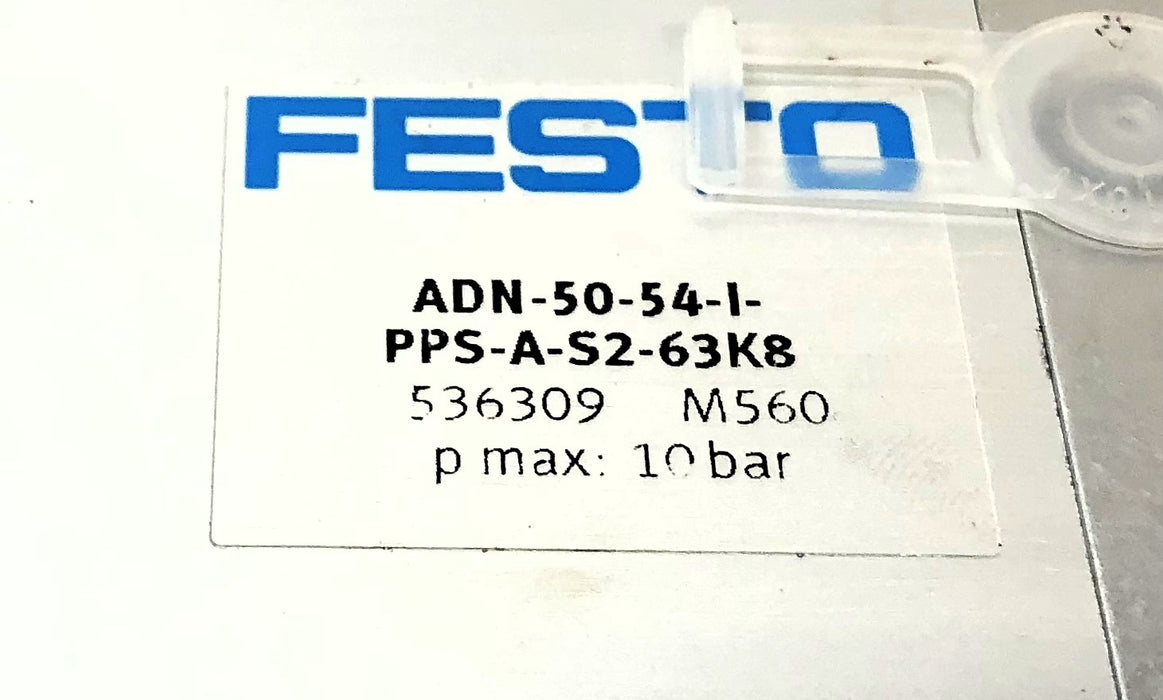 Festo Pneumatic Cylinder ADN-50-54-I-PPS-A-S2-63K8 NOS