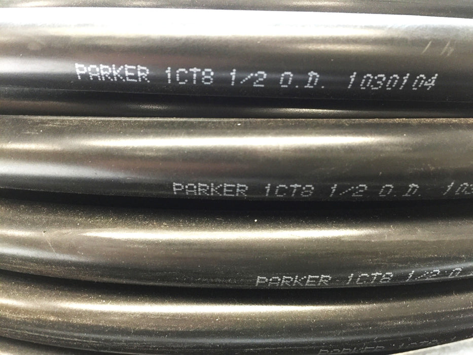 Parker 1CT8 1/2" x 100' Flexible Copper Plastic Coated Tubing 1030104 USED