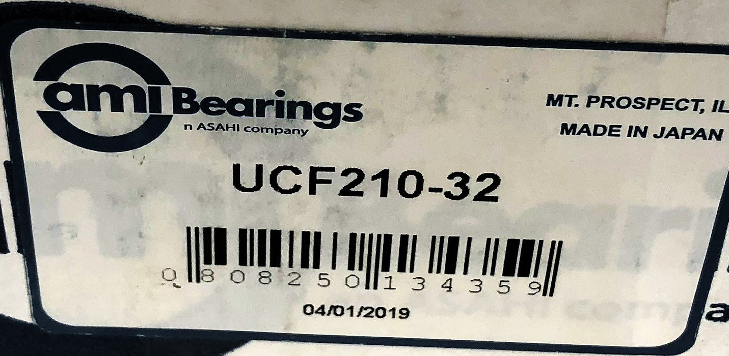 AMI 4-Bolt Flanged Ball Bearing UCF210-32 NOS