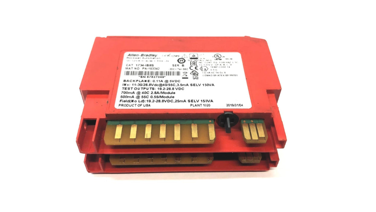 Allen Bradley Safety Input Module 1734-IB8S USED
