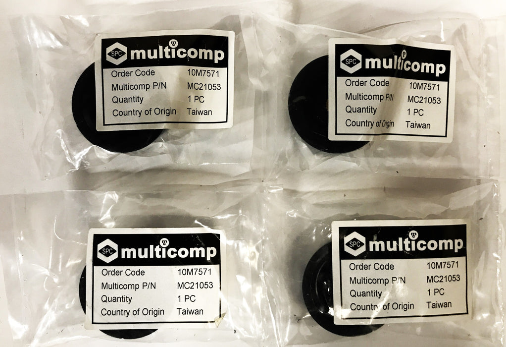 SPC Multicomp Round Shaft Control Knob MC21053 [Lot of 4] NOS
