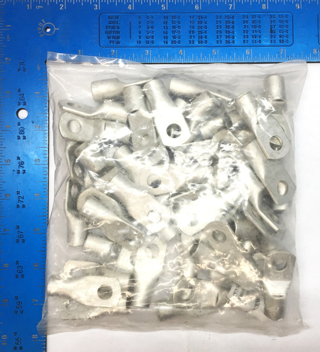 Copper Cable Lugs Uninsulated Cable Ring Terminal SC70-10 [Lot of 50] NOS