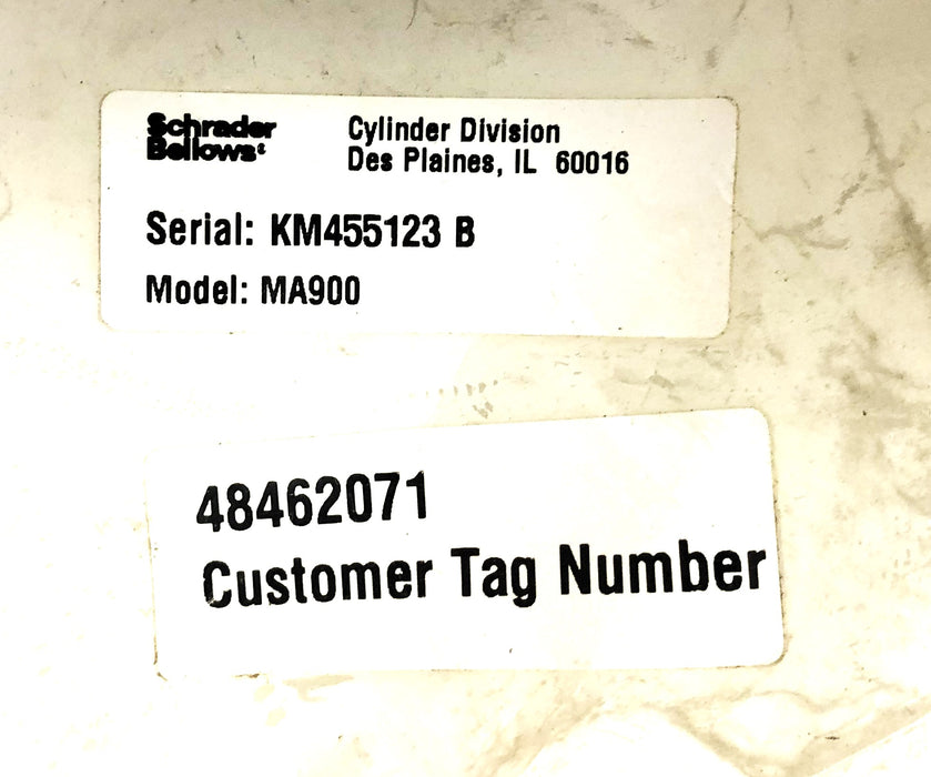 Schrader Bellows Cylinder Miniature Shock Absorber MA900 NOS