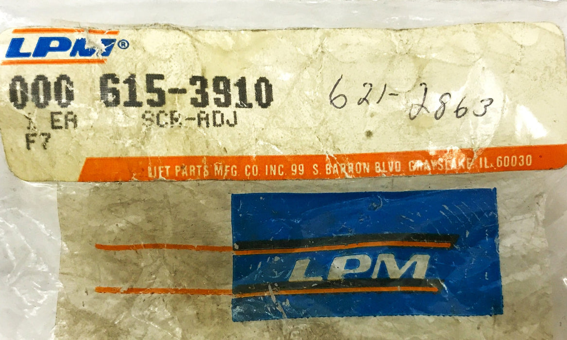 LPM Forklift Adjuster Bolt 615-3910 NOS