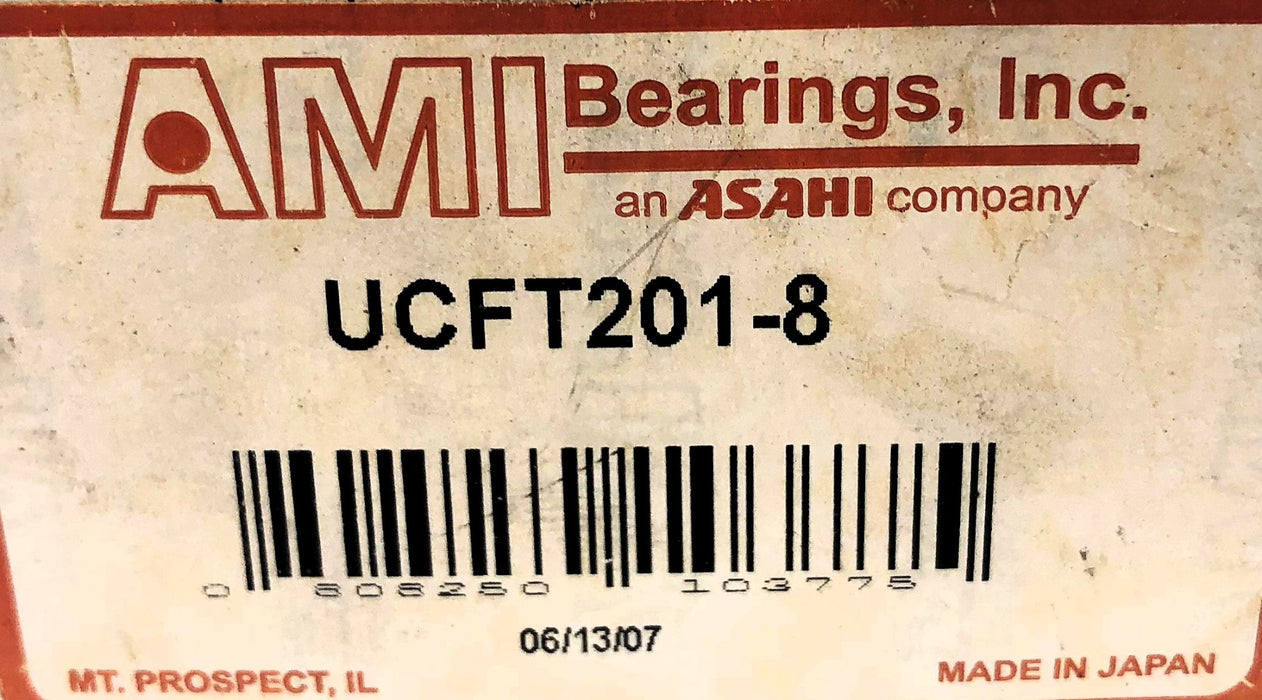 AMI 2-Bolt Flanged Ball Bearing UCFT201-8 NOS