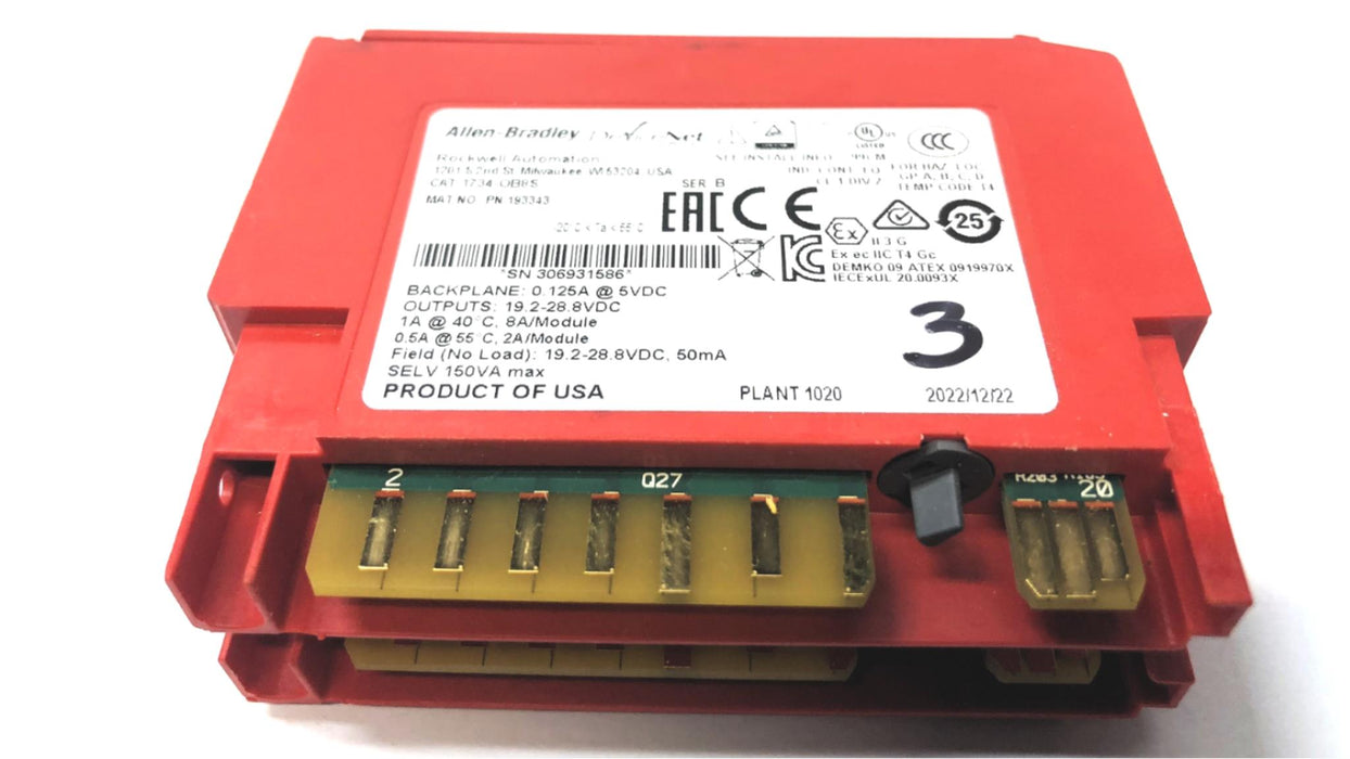 Allen Bradley Safety Output Module 1734-OB8S NOS