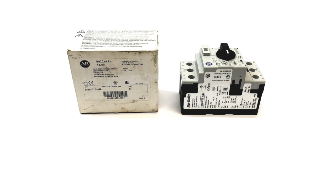 Allen Bradley Motor Protection Circuit Breaker 140-C2E-A40 NOS