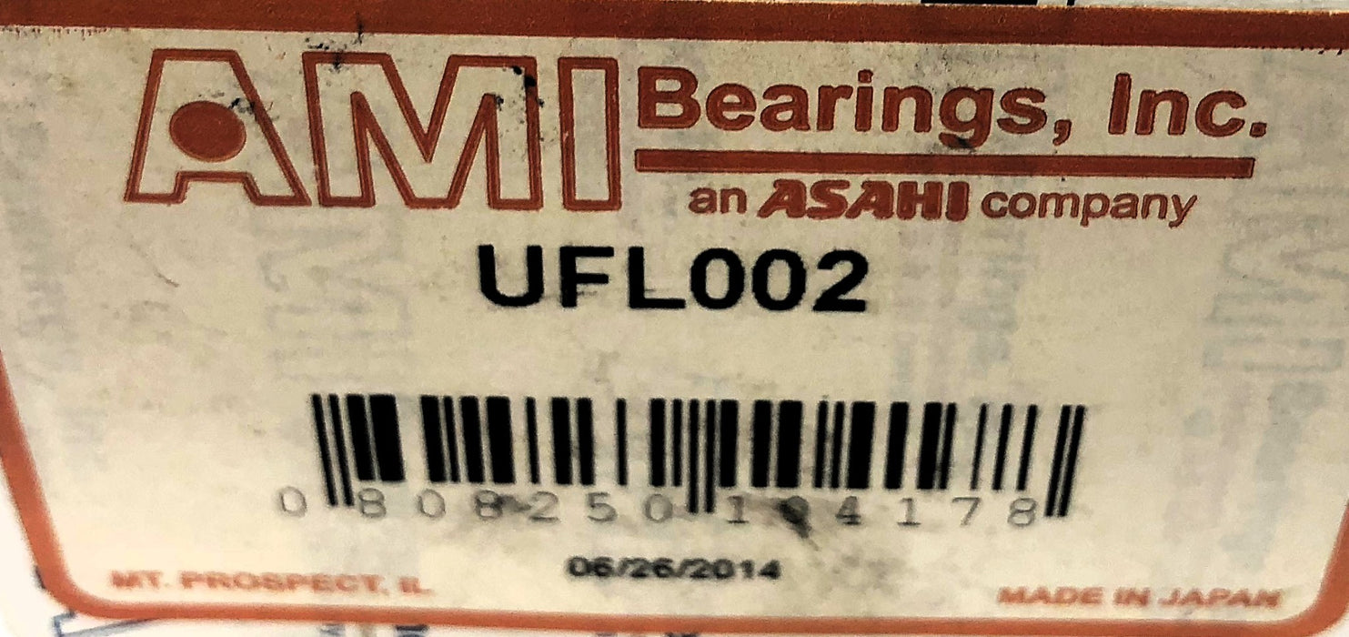 AMI 2-Bolt Flanged Ball Bearing UFL002 [Lot of 3] NOS