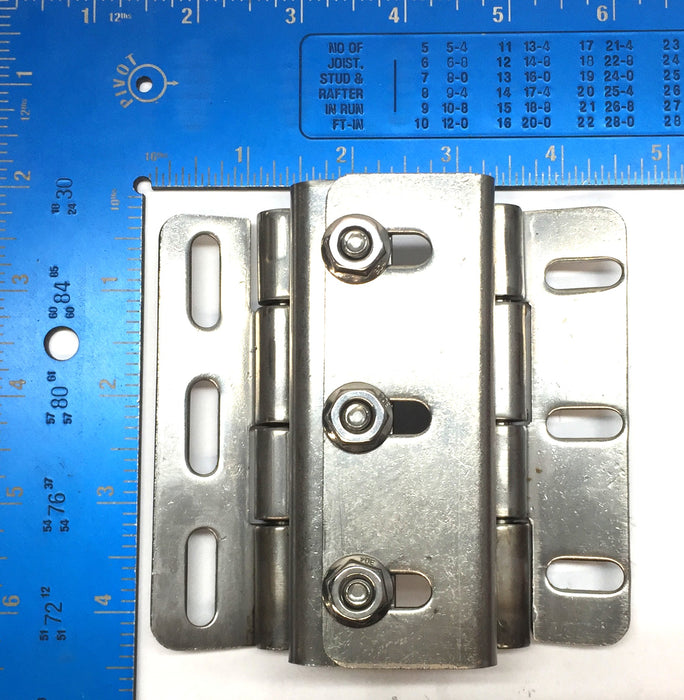 New Flyer 4" Stainless Steel Double-Hinge Assembly 460194 NOS
