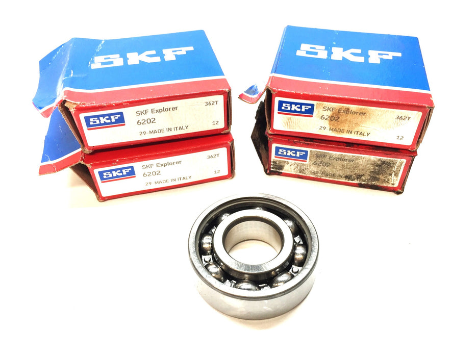 SKF Open Ball Bearing 6202 [Lot of 4] NOS