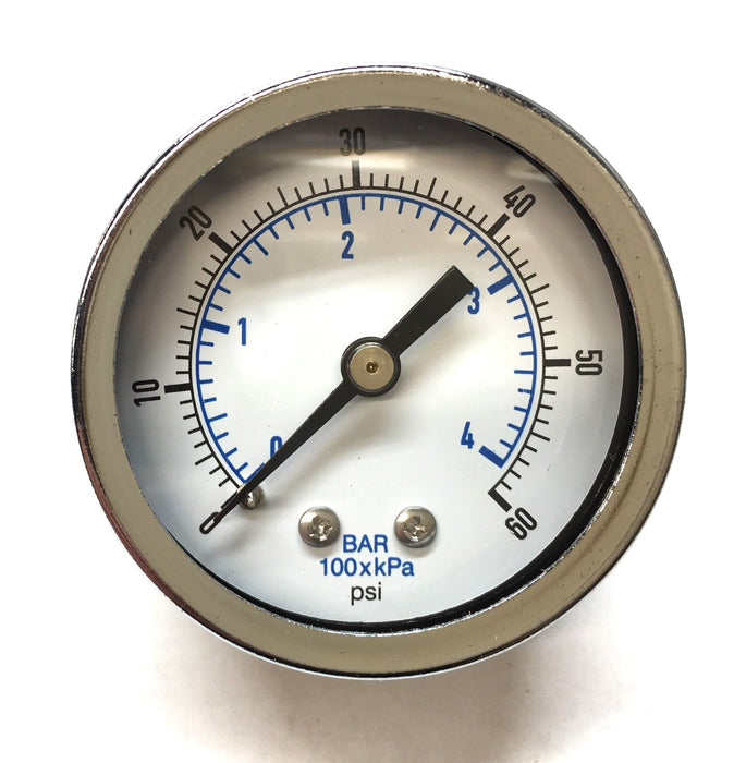 MSC 2"-1/4"NPT 60 PSI/Bar Pressure Gauge 01027796 (K4520N14060) NOS