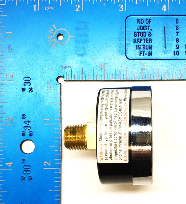 MSC 2"-1/4"NPT 60 PSI/Bar Pressure Gauge 01027796 (K4520N14060) NOS