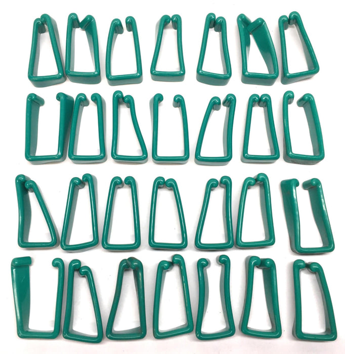 Hydra-Flex Green Plastic Safety End-Cap 1-5/8" x 3-1/4" [Lot of 28] NOS