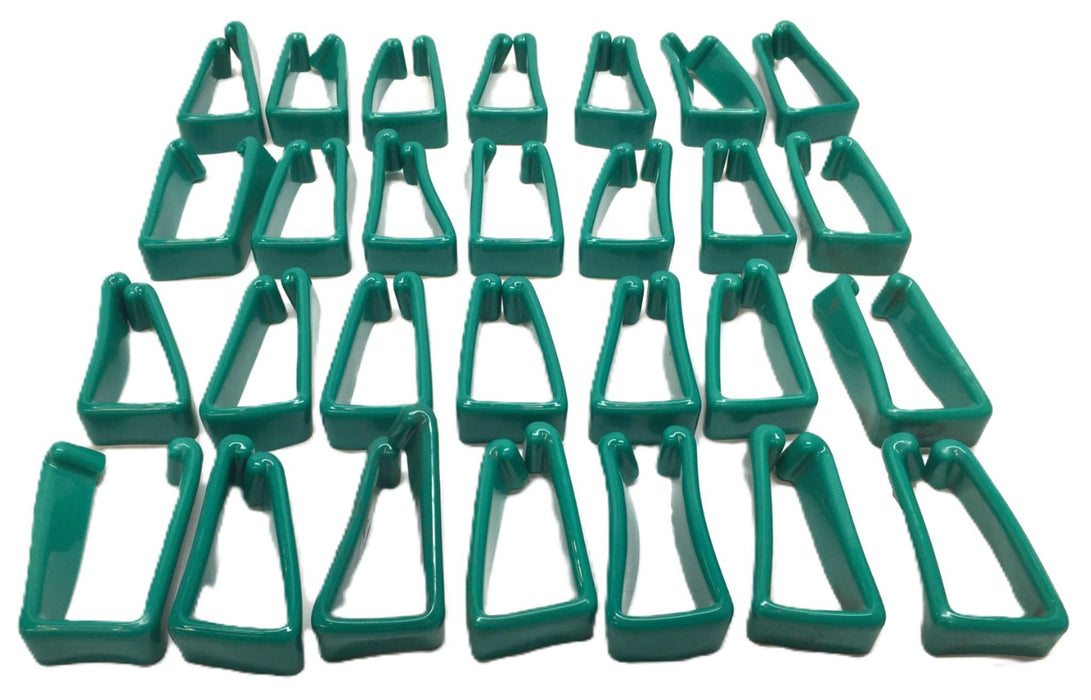 Hydra-Flex Green Plastic Safety End-Cap 1-5/8" x 3-1/4" [Lot of 28] NOS