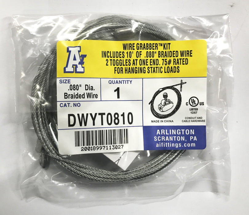 Arlington Wire Grabber Kit DWYT0810 [Lot of 6] NOS