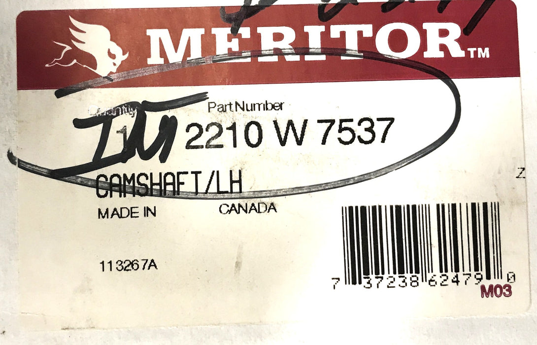 Meritor Air Brake Camshaft Drive 2210 W 7537 NOS