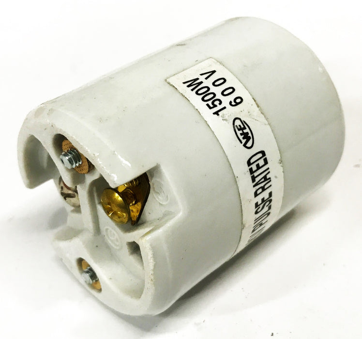 Unbranded 600V 1500W Light Bulb Socket Fixture [Lot of 3] NOS
