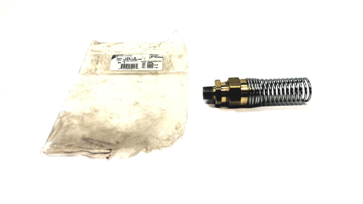 Tectran Reus M.Hose End W/ 1-2-3/8 C/W Spring 103-8 NOS