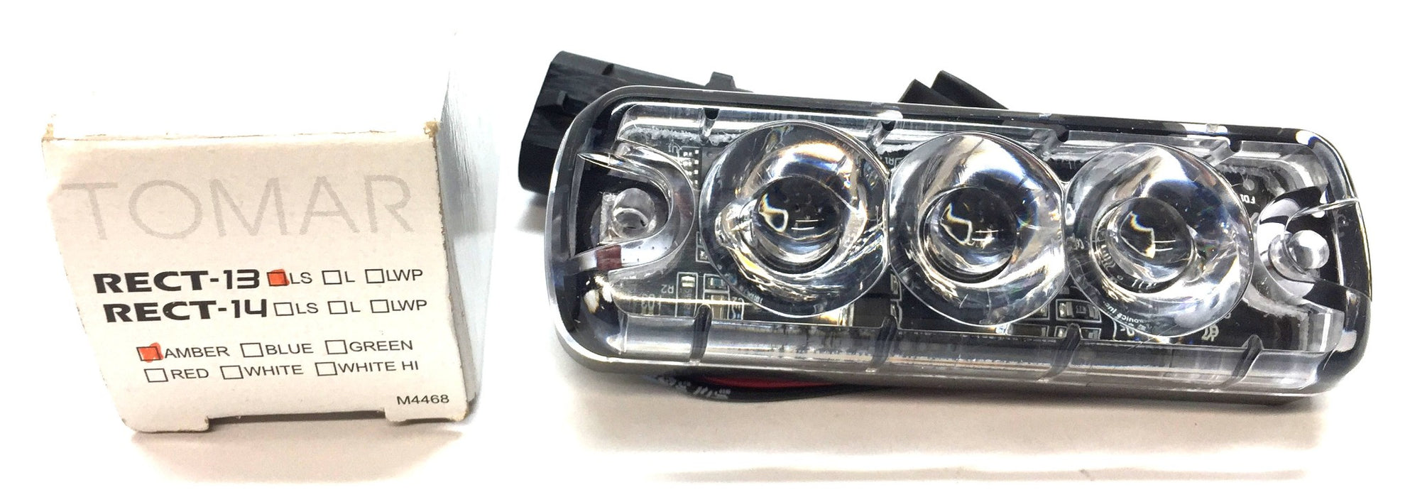 Tomar Amber Single Color LED Indicator Light RECT-13LS NOS