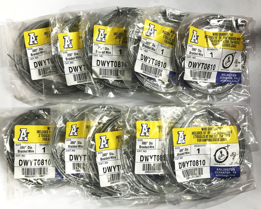 Arlington Wire Grabber Kit DWYT0810 [Lot of 10] NOS