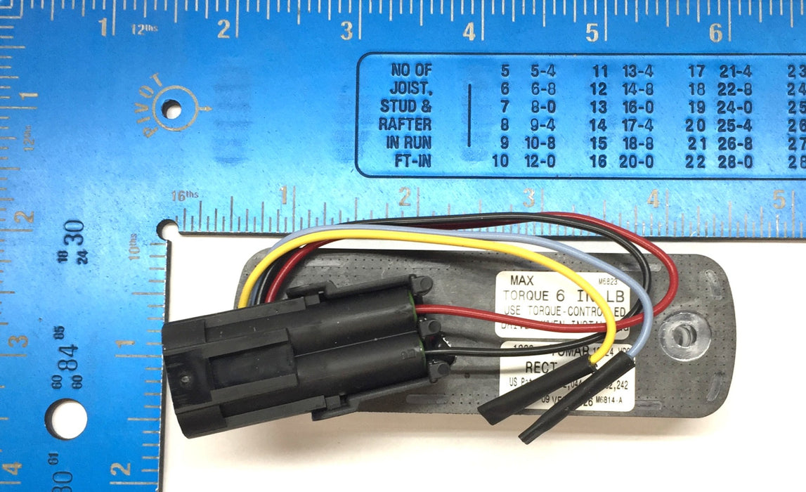 Tomar Amber Single Color LED Indicator Light RECT-13LS NOS