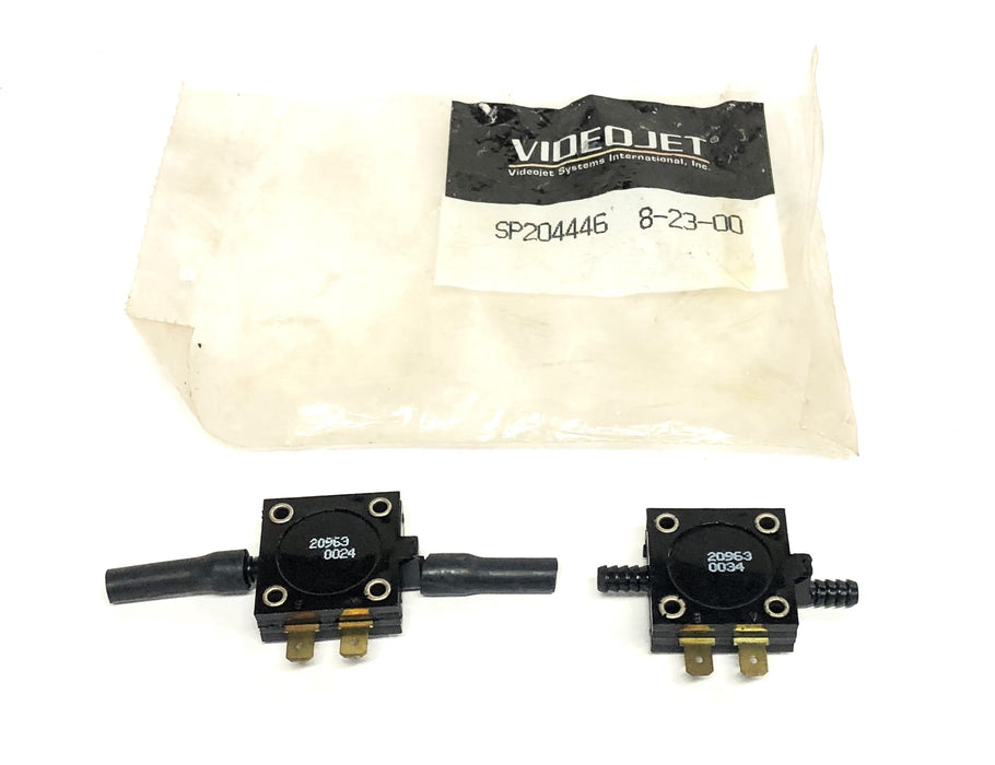 Videojet World Magnetics 100A Pressure Sensor SP204446 (20963 0025)[Lot of 2]NOS
