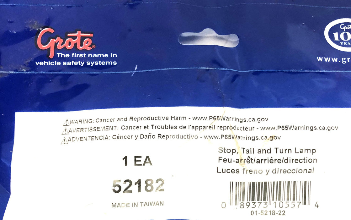 Grote Stop Tail And Turn Lamp 52182 [Lot of 2] NOS