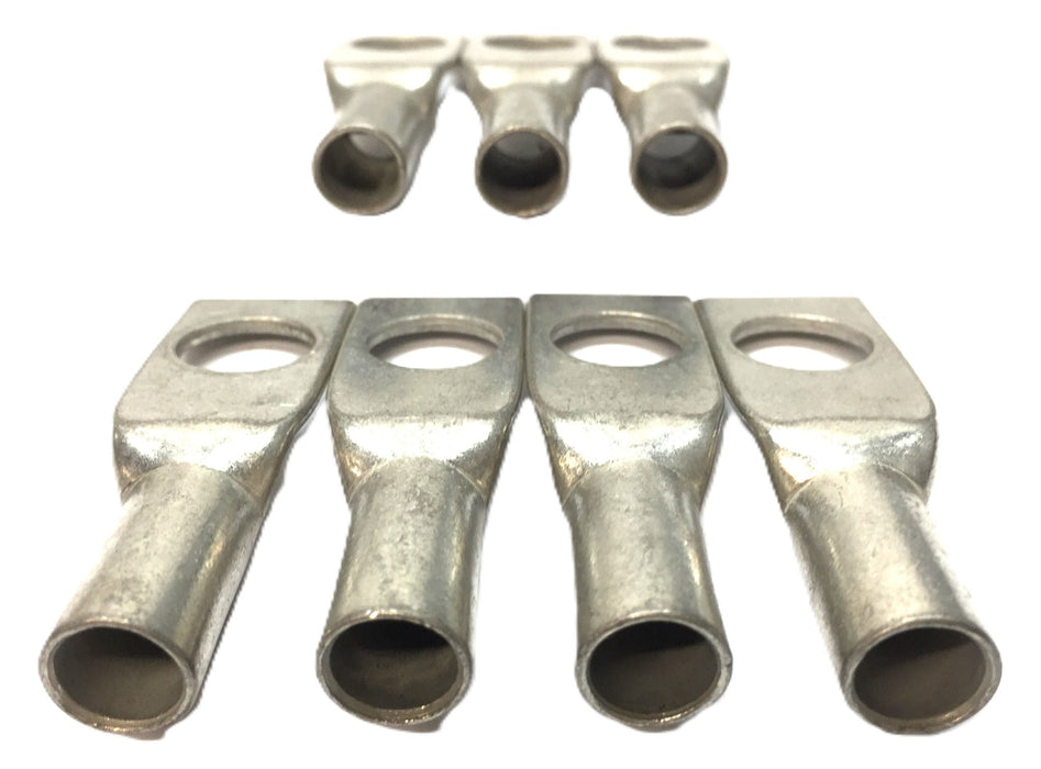 Ferrules Direct 2 STR Cu Brown 2-1/2 1-Hole Short Barrel Cable Lug [Lot of 7]NOS