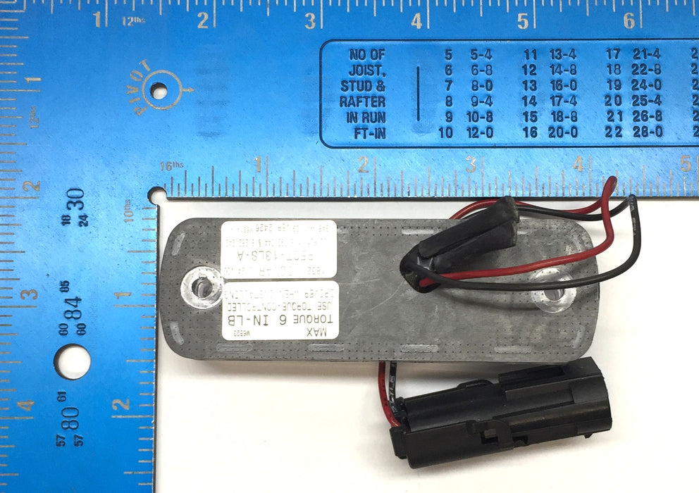 Tomar Amber Single Color LED Indicator Light RECT-13LS USED