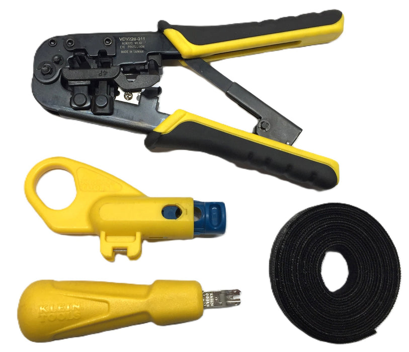 Klein Tools RJ45 Crimper/Stripper Kit with Bag VDV226-011 (VDV110-261) USED