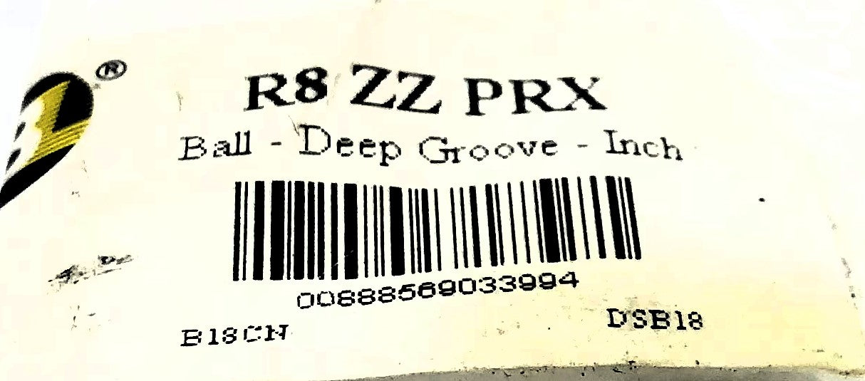 BL Metal Shielded Ball Bearing R8ZZPRX (R8Z) [Lot of 6] NOS