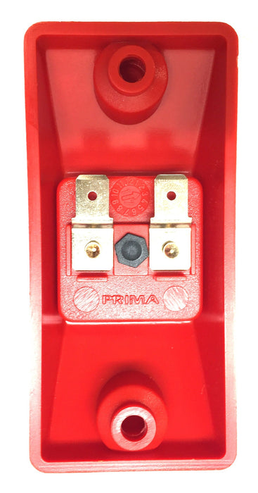 PRIMA Red/Yellow Surface Push Button for Van Hool Bus D-3972467 [Lot of 4] NOS