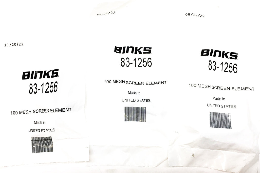 Binks 100 Mesh Element 83-1256 [Lot of 3] NOS