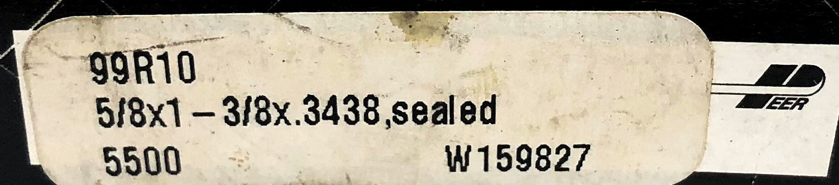 Peer Rubber Shielded Ball Bearing 99R10 (9R10) [Lot of 5] NOS
