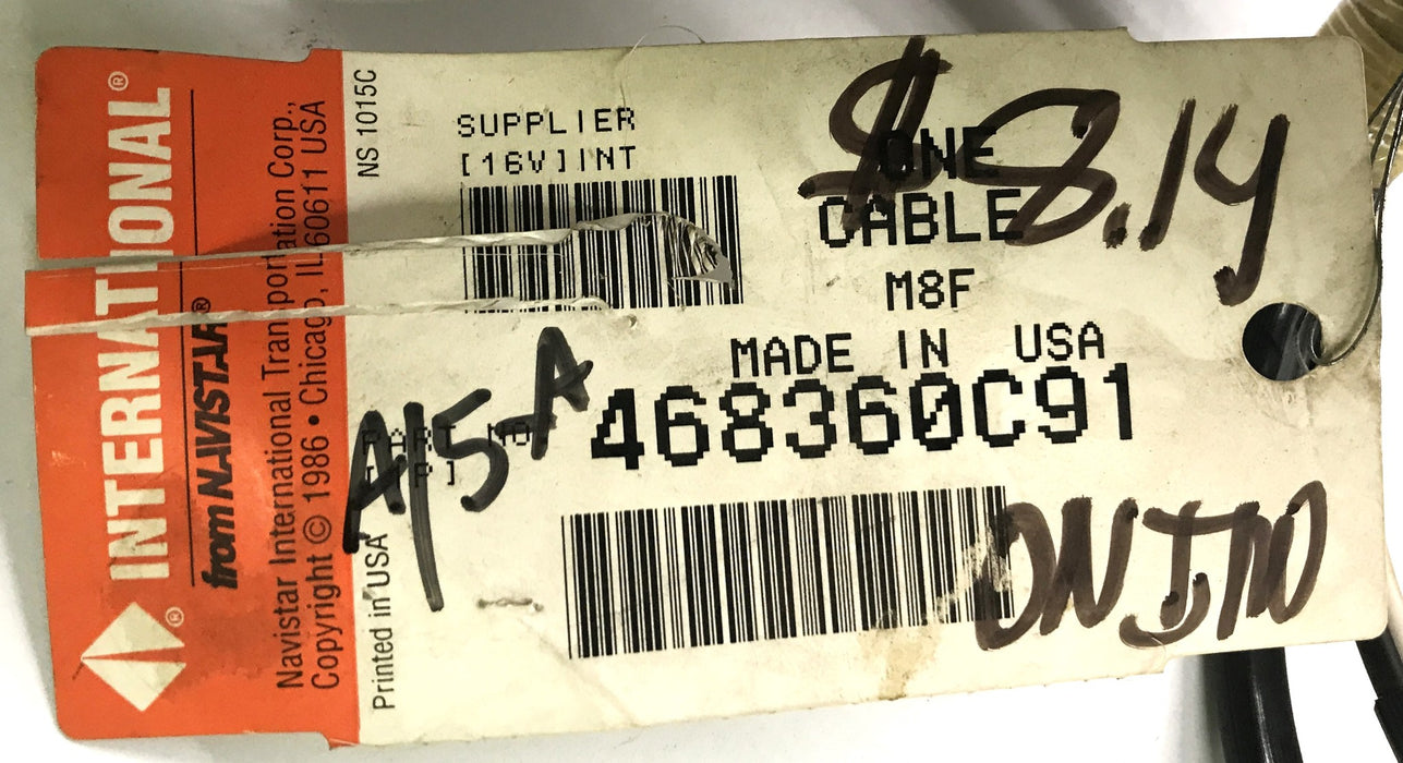 International Back Up Alarm Beeper Control Wiring Harness 468360C91 NOS