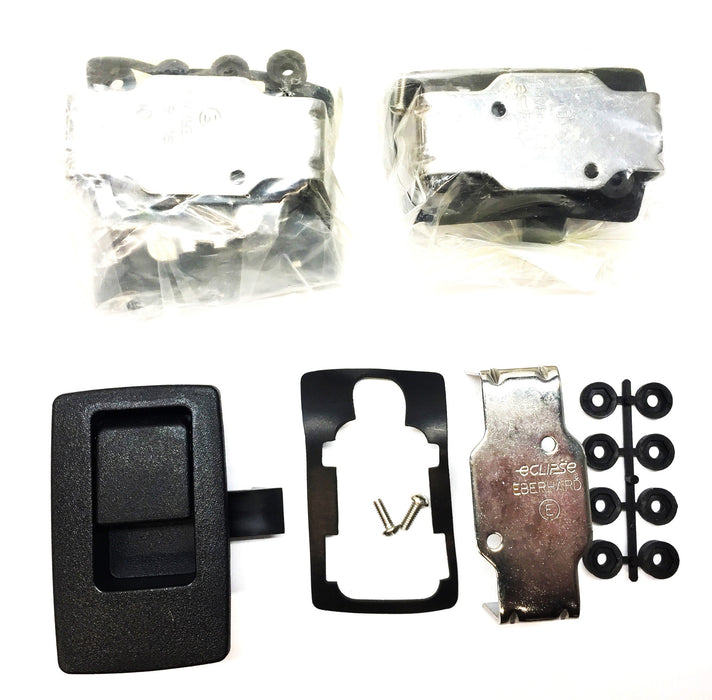 Eberhard Eclipse Black Plastic Handle Latch Assembly 102849 [Lot of 3] NOS