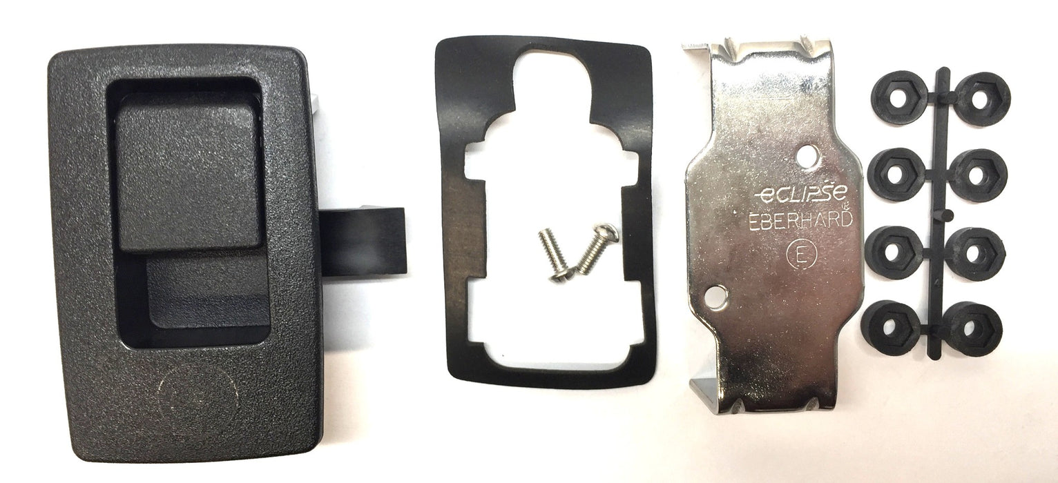 Eberhard Eclipse Black Plastic Handle Latch Assembly 102849 [Lot of 3] NOS