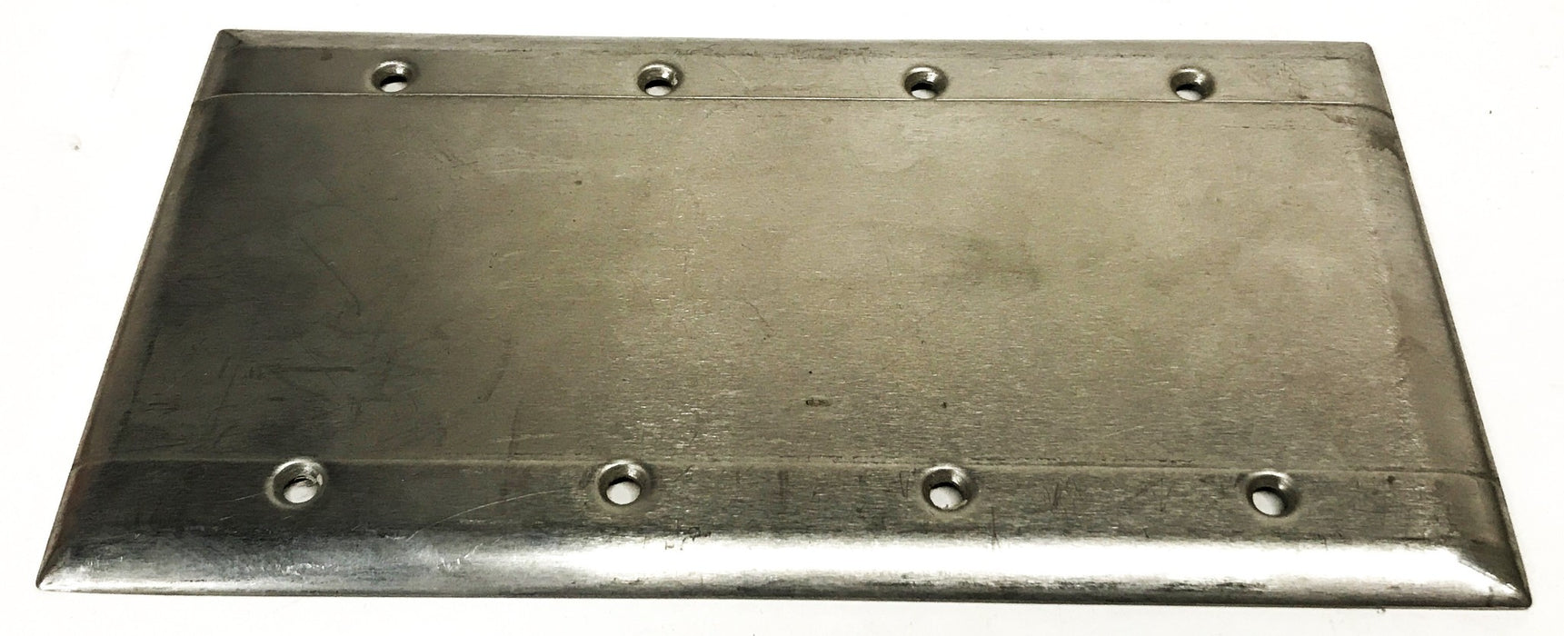 Legrand/Leviton Stainless Steel 4-Gang Blank Wall Plate [Lot of 5] NOS