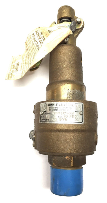 Kunkle Valve Div. 1" Bronze 90-PSIG Pressure Relief Valve 6186FE01-KM NOS
