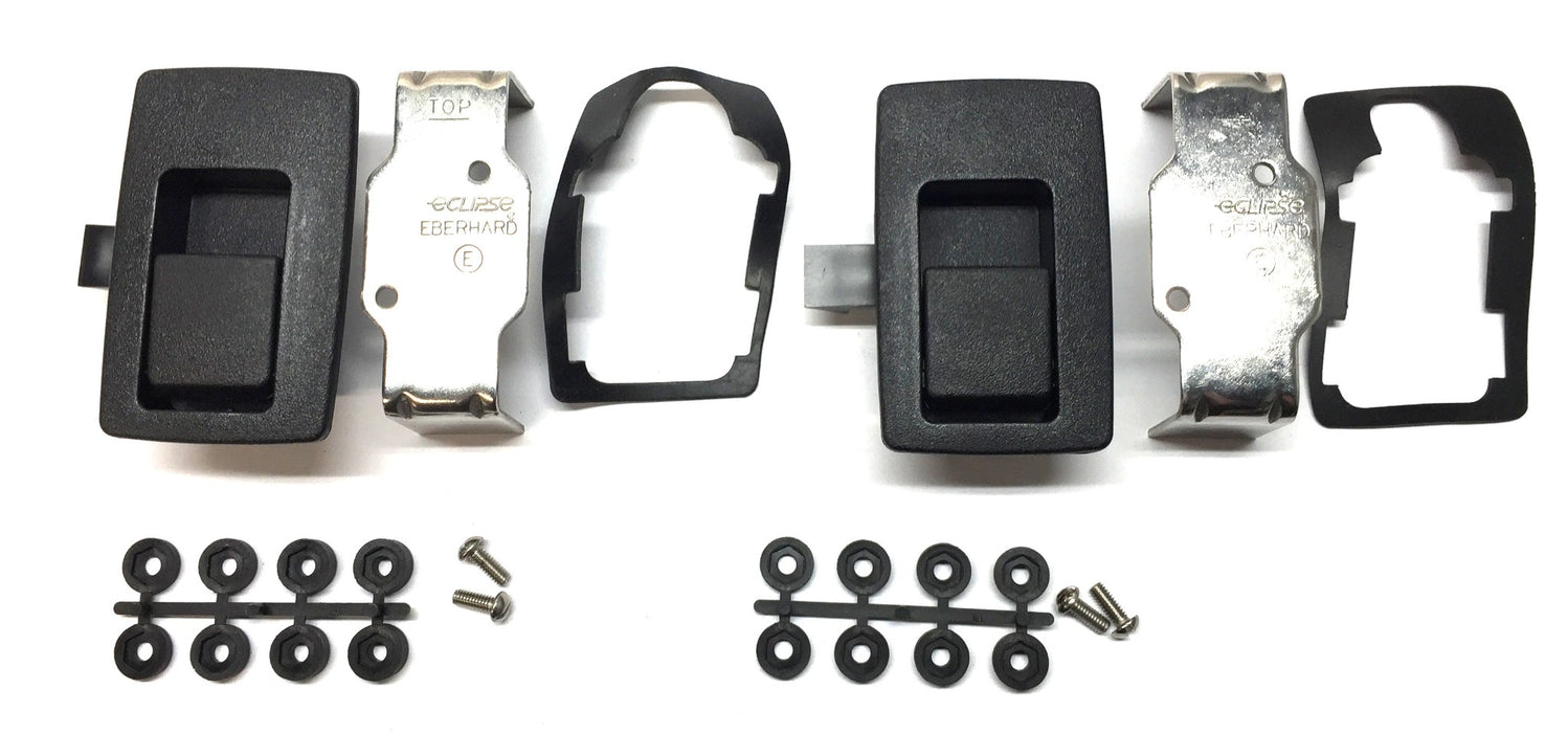 Eberhard Eclipse Black Plastic Handle Latch Assembly 102849 [Lot of 2] NOS