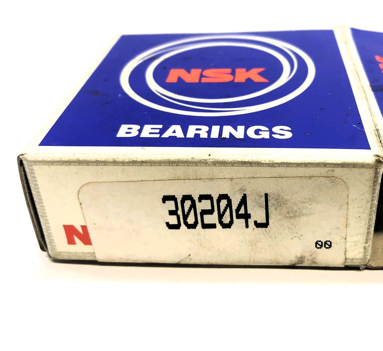NSK Tapered Roller Bearing Cup & Cone 30204J [Lot of 2] NOS