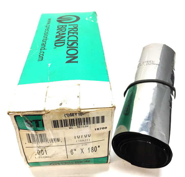 Precision Brand .001 6"x156" Gauge Shim 5EY10 USED